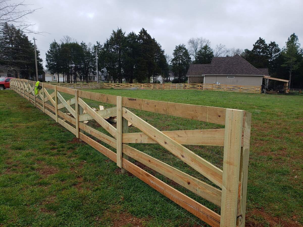 Wooden Farm Fence By Master Fence