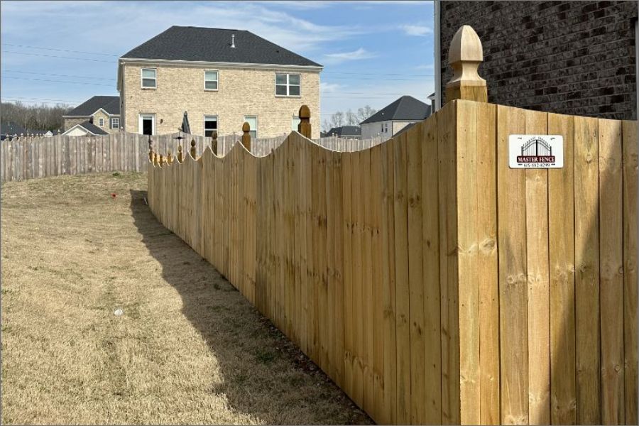 Wooden Fence with posts